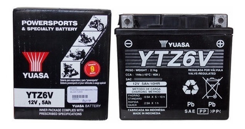 Bateria Yuasa Ytx5l Bs Gel  Honda Cg 150 Titan Xr Fas Motos 1