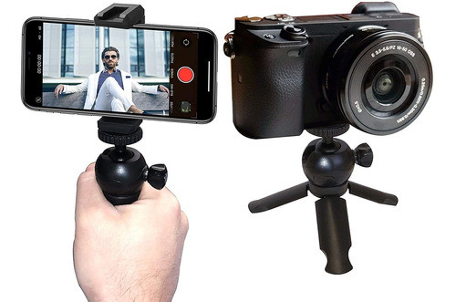 Mini Tripode Con Empunadura Con Rotula Para Celulares|vid... 0