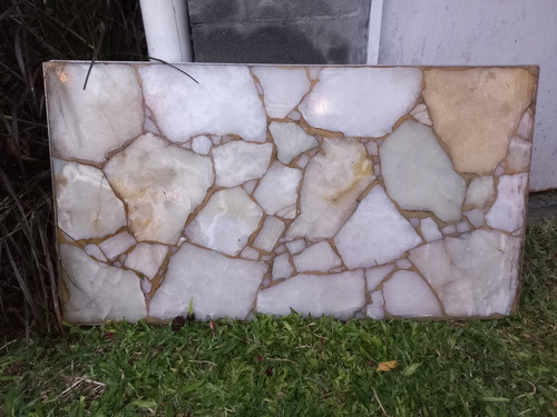 Mesada Mármol Ciega Borde Acero Inoxidable 0