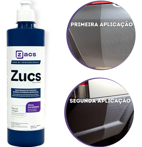 Zucs Restaurador De Plástico Interno Externo Zacs 500ml 1