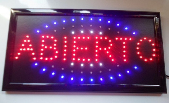 Cartel Led Abierto - Con Envío Incluido 1