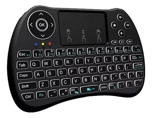 Teclado Mini Wireless Para Smart Tv Control Remoto Con Luz 0