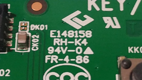 Botonera + Sensor Remoto Tv Tcl L40s6500 E148158 Rh-k4 1