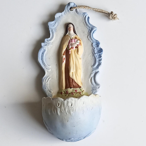 Viejo Venditero Porcelana Francesa Figura Santa Teresa 0