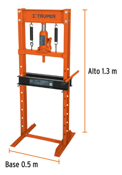 Prensa Hidráulica C/gato Con Botella 12ton Truper Preh-12g 1