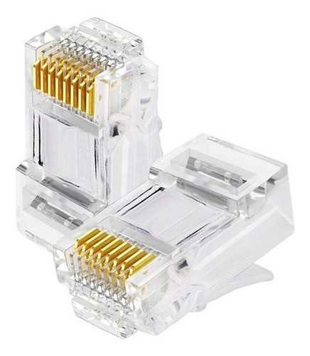 Fichas Conector Rj45 Cat6 Armado Cables De Red Bolsa X20 Ax® 1