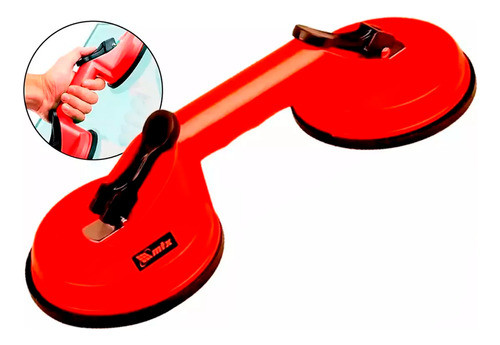 Ventosa Dupla P/ Vidros, Metais, Mármores, Espelhos 80kg 0