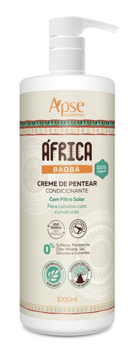 Creme De Pentear Apse Africa Baobá Todas Curvaturas 1000ml 0