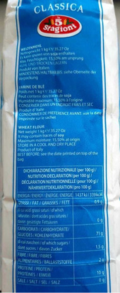 Farinha De Trigo Le 5 Stagioni 00 Classica 4kg 1 Farinha De Trigo Le 5 Stagioni 00 Classica 4kg 1