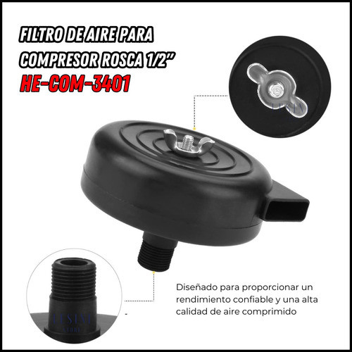 Filtro De Aire Para Compresor  Rosca 1/2 1