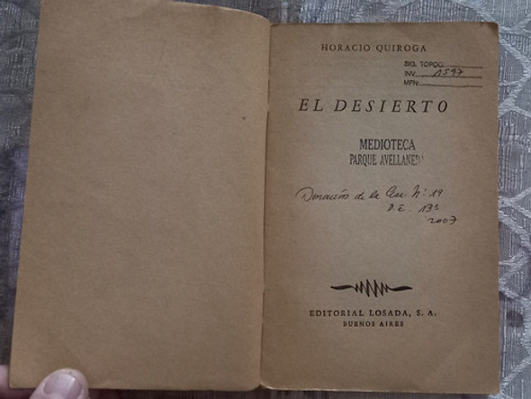 El Desierto - Horacio Quiroga 1