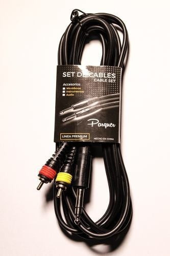 Cable Rca Macho A Plug Stereo 10 Mtrs Parquer Cuota 1