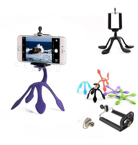 Trípode Cámara  Adaptador Celular Soporte  Universal 5 Patas 0