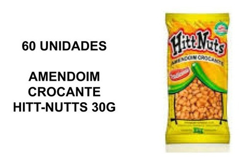 Kit 60unid- Amend Hitt Nuts 30g- Melhor Preço 0