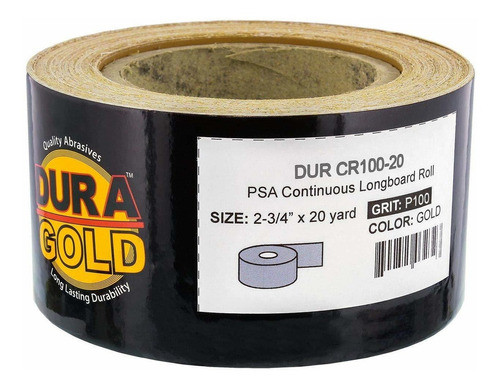 Lija En Rollo Dura-gold 18mt X 70mm Grano 100 1