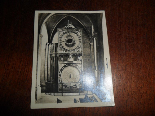 Antigua Foto Postal Lunds Domkyrka Cronometro Medieval Astro 0