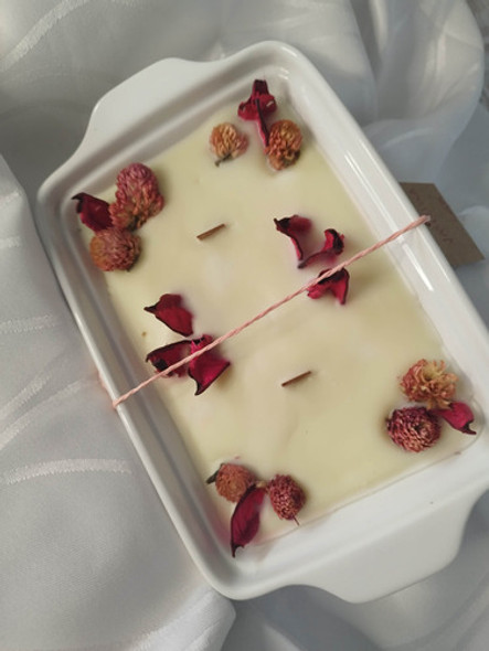 Vela De Soja, En Cerámica, Aroma Vainilla. Sueño Azul 1