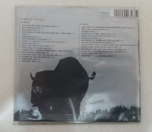 Cd - U2 - The Best Of 1990-2000 - Duplo + Dvd 1