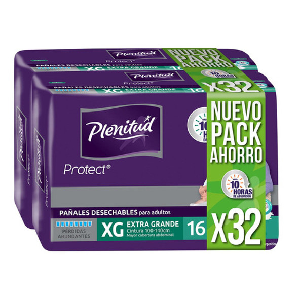 Pañal Adulto plenitud Protect Xg X 32 0