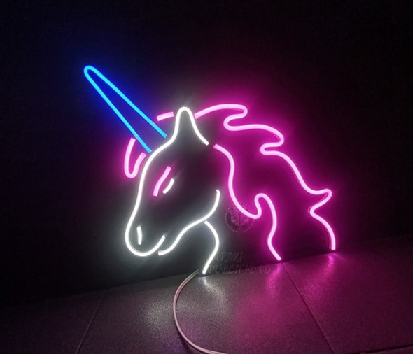 Cartel Unicornio En Neón Led / Deco  / Figuras / Hogar 1