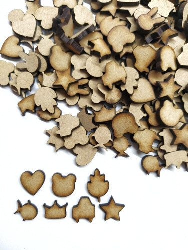 40 Mini Estrellas Estrelitasformitas Figuras 2cm Fibrofacil 0
