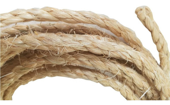 Soga Sisal 6 Mm Por Doce 12 Mt Para Rascadores Y Artesanias 0 Soga Sisal 6 Mm Por Doce 12 Mt Para Rascadores Y Artesanias 0