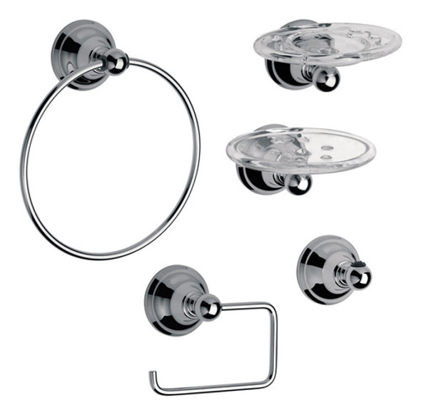 Kit De Accesorios 5 Piezas Fv Newport 0179.05/b2 Set Baño 0