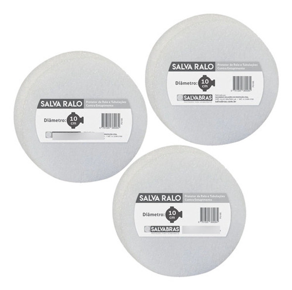 3 Protetor Obra Para Ralo Tubulação Salva Ralo Redondo 10cm 0