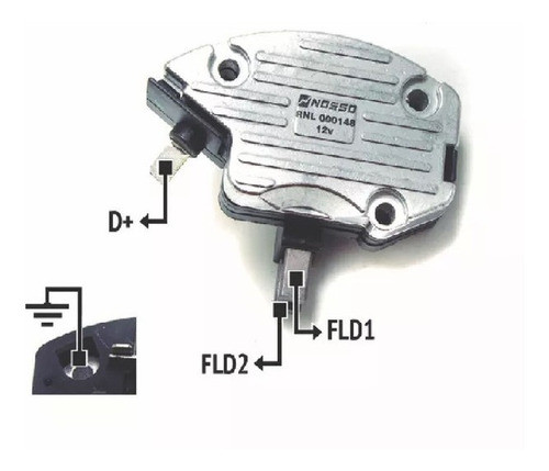 Regulador De Voltaje Compatible Con Lucas Ford Escort Fiesta 1
