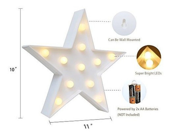 Luz De Estrella Led Blanco Cálido Decoración Navideña Fiesta 1 Luz De Estrella Led Blanco Cálido Decoración Navideña Fiesta 1