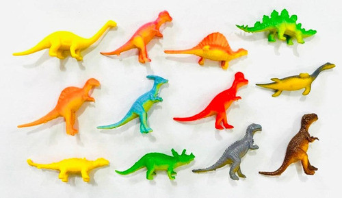 Kit Dinossauros (12 Pçs) - Cores E Modelos Variados 1