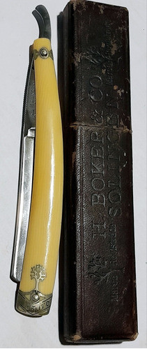 Navaja Rasurar Arbolito Boker & Co Solingen N0 82 Marfilina 0
