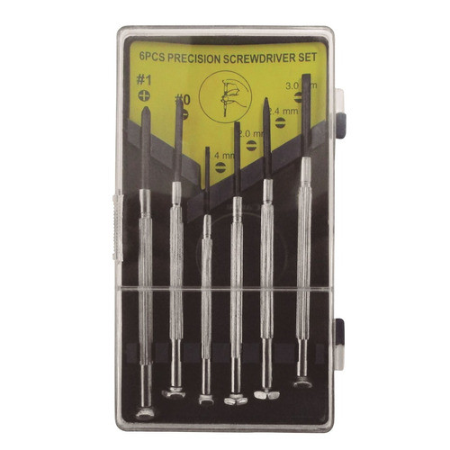 Jgo De 6 Destornilladores Joyero Metálicos Crownman 024-08a 0