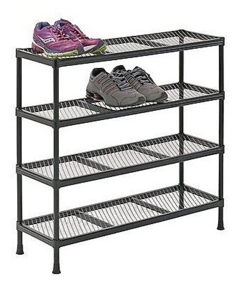 Metal Estantes Estante 4 Niveles Rack Garage Cocina Oficina 0