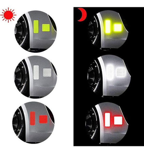 36pcs Calcomanías Reflectantes Pegatinas Reflectantes Cintas 1