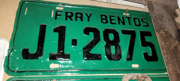 Matricula Fray Bentos Repintada  J 2875 Conf 0 Matricula Fray Bentos Repintada  J 2875 Conf 0