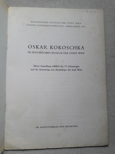 Oskar Kokoschka Im Historischen Museum Der Stadt Wien 1