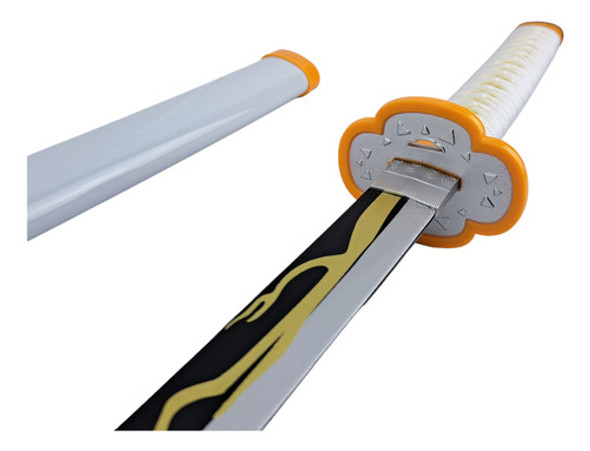 Katana Zenitsu Agatsuma Demon Slayer Lâmina Bambu Coleção 0 Katana Zenitsu Agatsuma Demon Slayer Lâmina Bambu Coleção 0