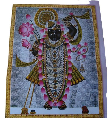 Pôster Gravura Imagem Papel Divindade Hindu Indiana Krishna 0