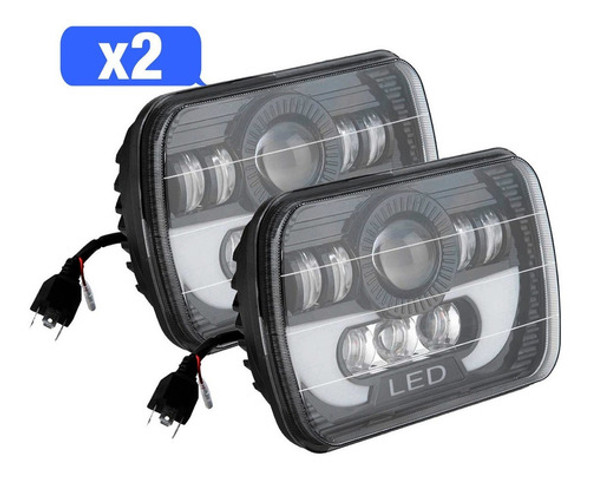 Kit X2 Faro 4 Leds Diferentes Renegade Wrangler  5' 45w 0