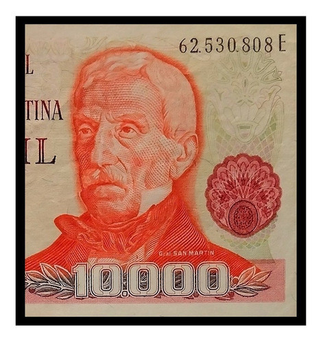 Argentina 10000 Pesos Ley 1978 Serie E Mb Bot 2486 Fil A 0