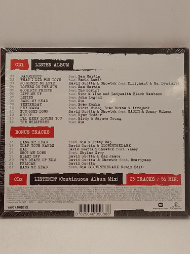 David Guetta Listen Again Cd Doble Nuevo 1