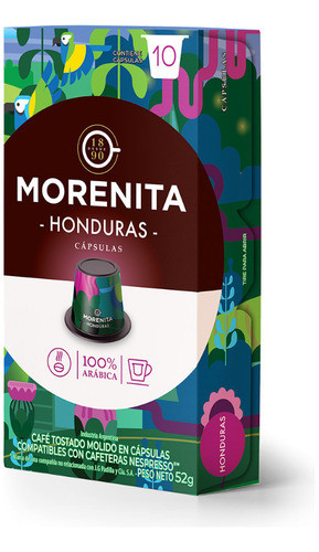 La Morenita Café Honduras X 60 Cápsulas Aptas Nespresso 1