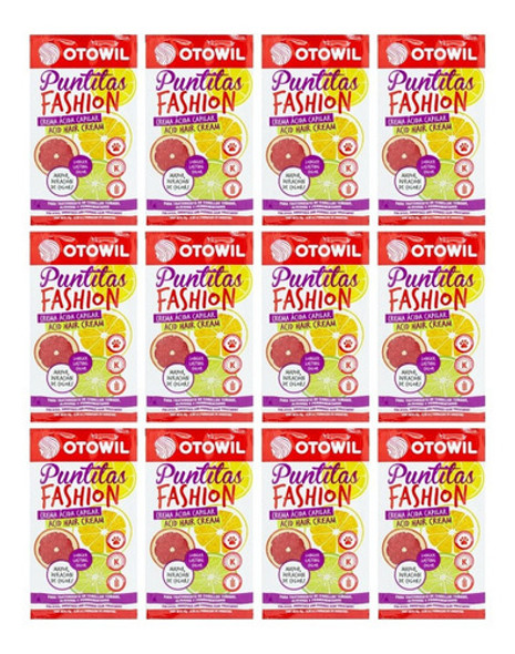 Otowil Puntitas Fashion Crema Acida Pelo Teñido X12 Sobres 0 Otowil Puntitas Fashion Crema Acida Pelo Teñido X12 Sobres 0