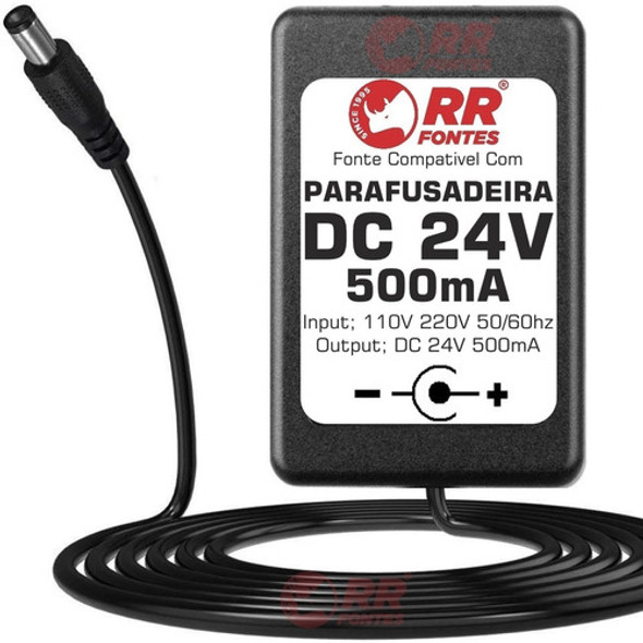 Fonte Carregador Dc 24v Para Parafusadeira Com Bateria 24v 0