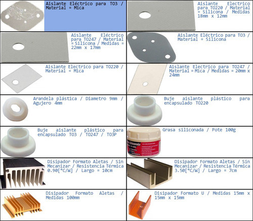 Pack 40x Aislante Eléctrico Para To3 Material Mica 1