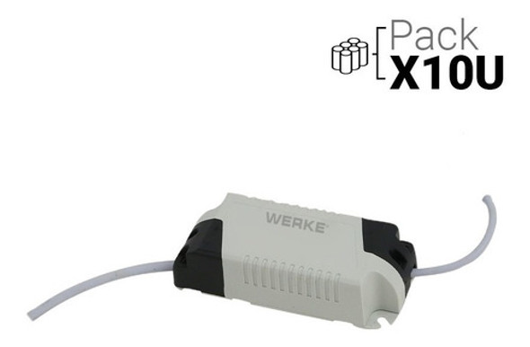 Driver Transformador Para Panel Led 6w Pack X 10u. Werke 1