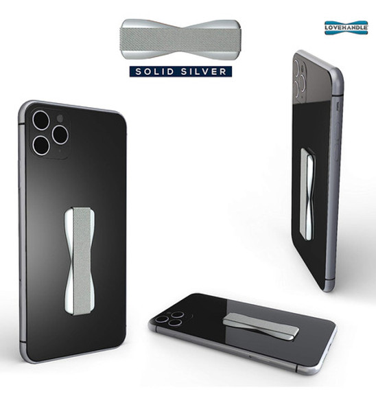 Soporte Anillo Grip Para Telefono Celular - Plateada 1