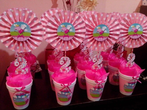 Centros De Mesa Infantiles Lechuzas Peppa Princesa Sofia 1