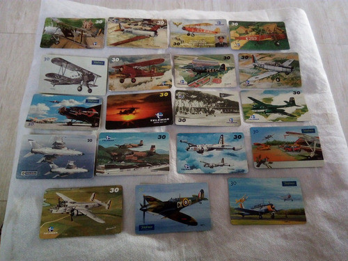 31 Cartões Telefónicos Tema Aviões 0